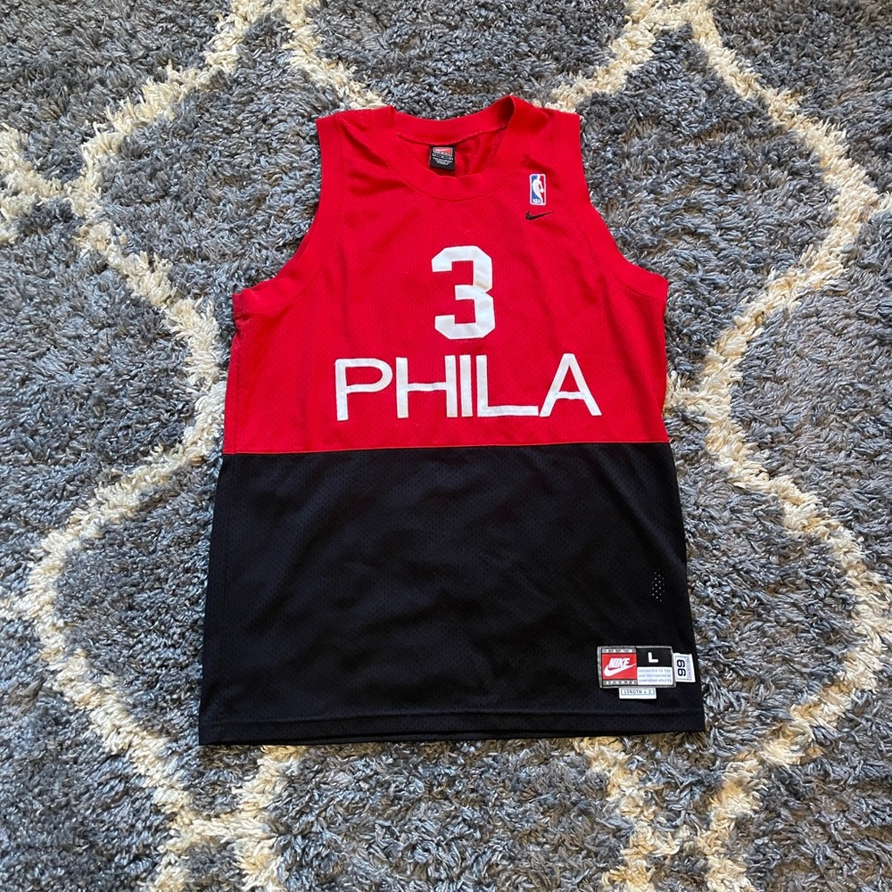 Vintage Nike Allen Iverson Philadelphia 76ers NBA Jersey